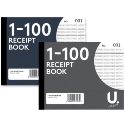 Receipt book 100 half - receipt,