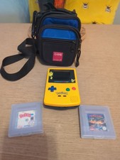 Pikachu Edition Pokemon Yellow Nintendo Gameboy Colour Console + Games + Case
