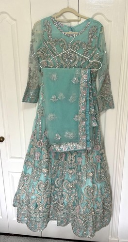 Teal blue maxi - blue, dress