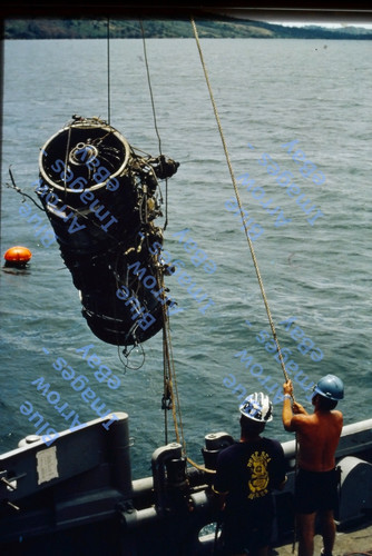 1980s 35mm slide navy - 1980s,