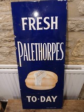 Palethorpes sausages enamel sign. Vintage enamel sign