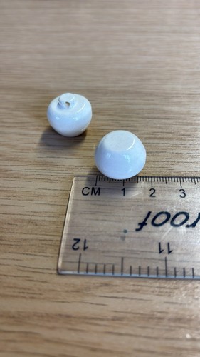 Cream mushroom shank buttons - shank,