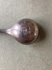 SILVER EGG CUP Birmingham Roberts & Dore. blue liner. And free Salt spoon!
