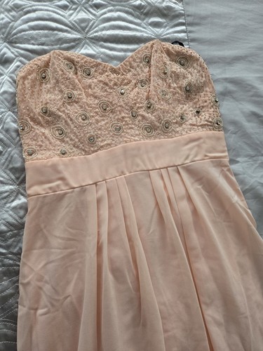 Elegant peach strapless house - elegant,