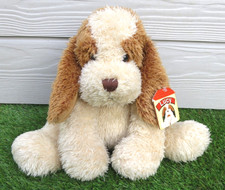 LITTLEWOODS VINTAGE LUCY CREAM BROWN FLOPPY BEAGLE PUPPY DOG PLUSH SOFT TOY 13''