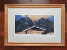 Black Labrador puppies by Paul Doyle. Signed print. Limited edition
