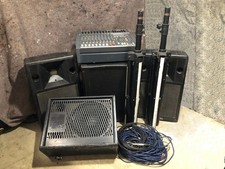 A Complete Small PA system Ideal for bands, duos or rehearsal studios.