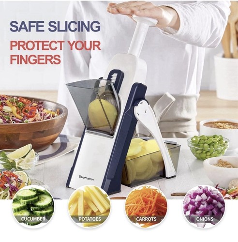 Safe mandoline slicer upright - safe,