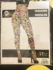 90s Retro Leggings Women Size