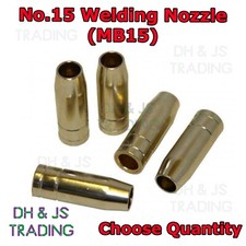 MB15 Conical MIG Welding Nozzle / Shroud - Push fit Welding Gas Nozzles No.15