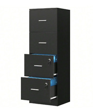 Filing Cabinet With 4 Drawers, Lockable Cabinet, 127.5 Cm High, Vertical Office