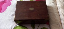 Walnut Sewing Box And Contents