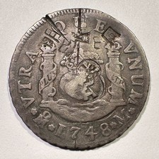 1748 Mexico Pillar 2 Reales