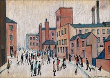 L.S. LOWRY, LANCASHIRE STREET