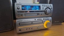 See Video Link! Sharp MD-MX10H Component Minidisc, CD, Radio, Amp, Speakers