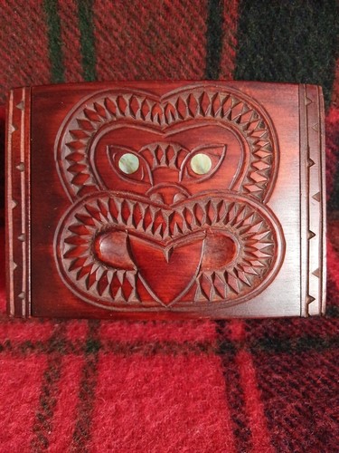Vintage maori tiki hand carved - tiki,