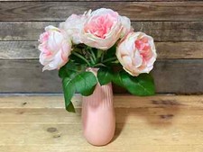 Pink Peony Rose and Vase Ornament Home Décor Paeony Flower Table Centrepiece