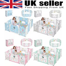 Large 18Panel Baby Playpen Foldable Kid Activity Center Toddler Safety Play Yard