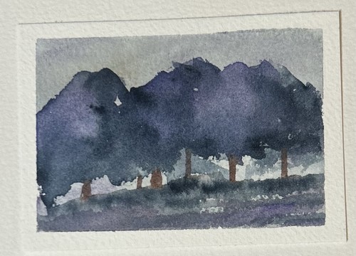 Aceo watercolor painting - watercolor,