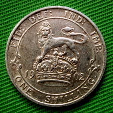 1902 KING EDWARD VII SILVER SHILLING COIN.