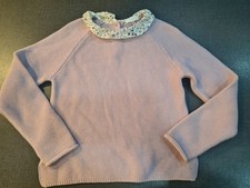girls 4-5 years Next Frill Floral Spanish knitted jumper Sweatshirt Top Winter