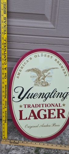 Yuengling lager metal bar sign - metal,