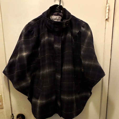 Heart soul women plaid cape - heart,