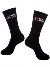 “I Love My Girlfriend” Funny Novelty Socks – Gift for Boyfriend