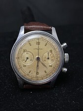Vintage Lemania Chronograph Watch! Amazing Watch! Runs Perfect #4294