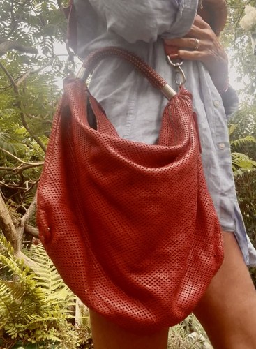 Soft red leather - red, kenneth