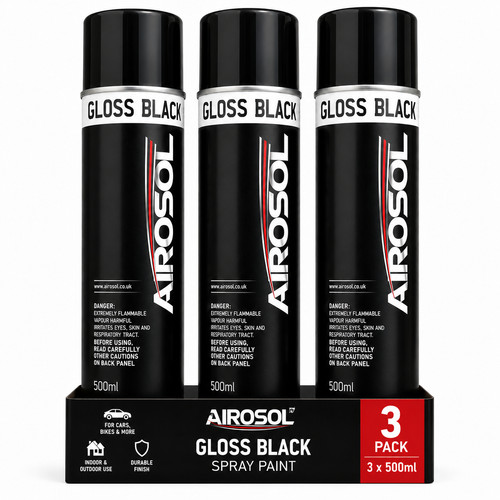 Gloss black aerosol spray - gloss,
