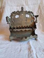 19th Century Pewter Hanukkah Lamp Menorah