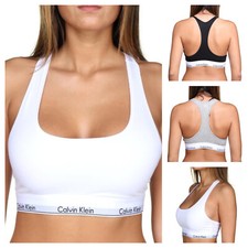 Calvin Klein Womens 3 Pack Sport Bras Bralettes Cross Back Underwears Cotton