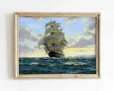 Clipper Ship Print, Tall Ship