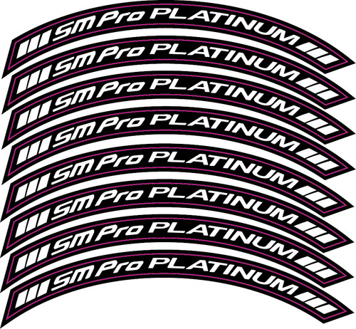 Pro platinum wheel sticker - pro,