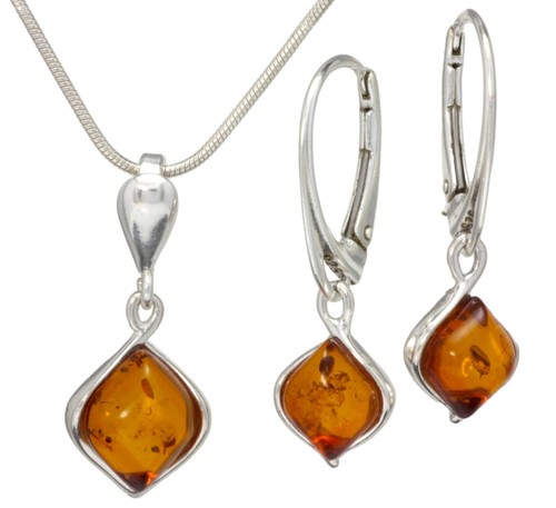 Natural baltic amber sterling - natural,