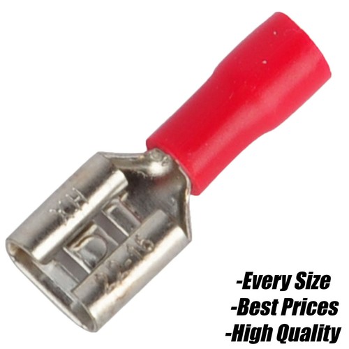Red terminals female spade - terminals,