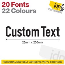 2x PERSONALISED NAME BIKE FRAME STICKERS CYCLE BMX VINYL DECALS - 22 COLOURS