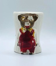 Vintage Egg Cup Pinkie & Perkie - Keele Street Pottery 1960s Hand Painted Scarce