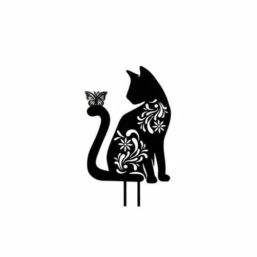 Creature outline garden stake - creature,