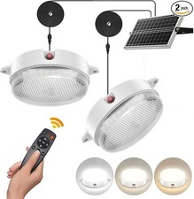 2-Pack Solar Ceiling Lights