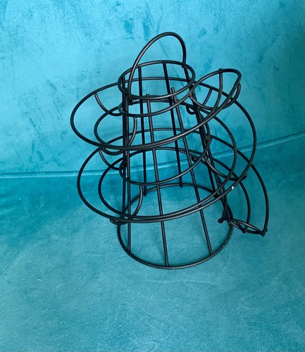 Black wire metal egg - egg, basket