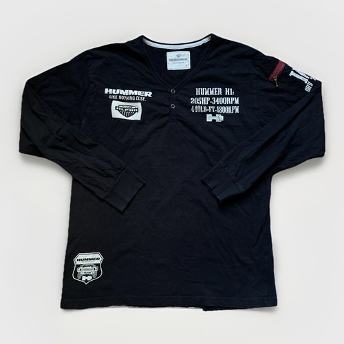 Mens black hummer - hummer, sleeved