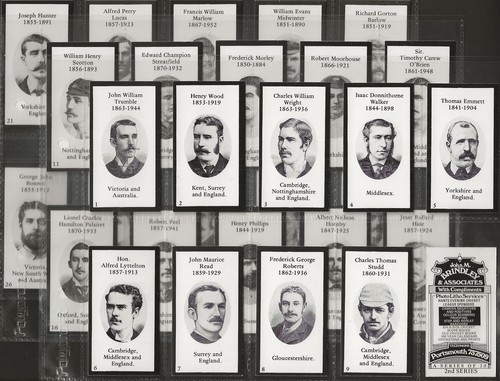 Brindley full set cricketers - set-,