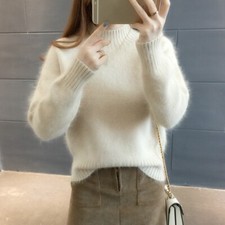UK Women Faux Mohair Jumper