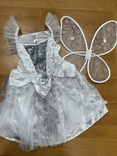 Girls Fairy Angel Nativity Halloween Fancy Dress Costume 5-6 Years