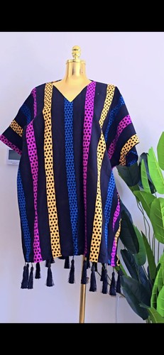 Short dress with fringe - short,
