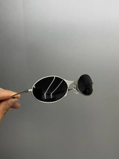 Oakley Vintage C Wire1.0 Sunglasses Sliver Frame Black Lenses