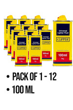 Clipper Universal Lighter Fuel Fluid 100ML Refill Fluid Pack of 1-12 UK Seller