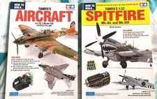Tamiya " How to build " books, aircraft & 1/32 spitfire " see description.
